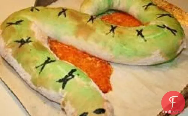 Spooky Calzone Snake