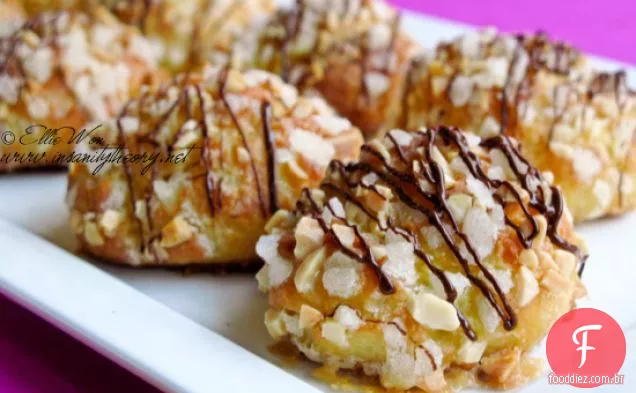 Docinho-amêndoa Mocha Profiteroles