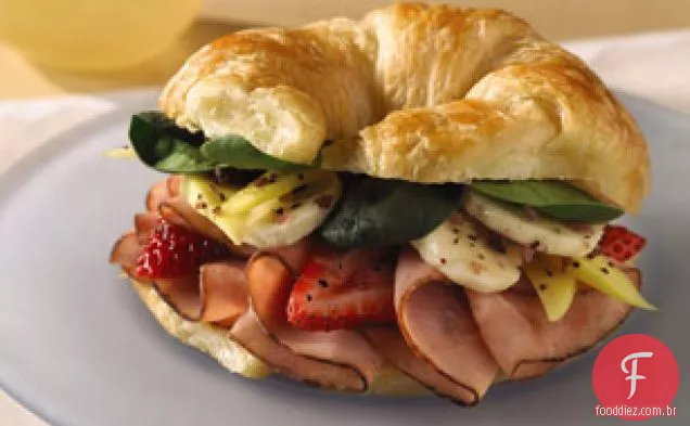 Ham & Fruit Salsa Croissant