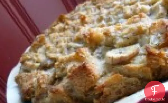 Bananas Foster Pudim De Pão