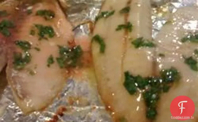 Tilápia doce e picante grelhada