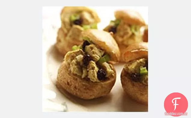 Curried Dijon Chicken Puffs