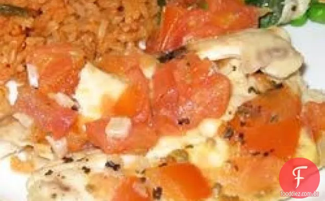 Tilápia fácil Com Vinho e tomate