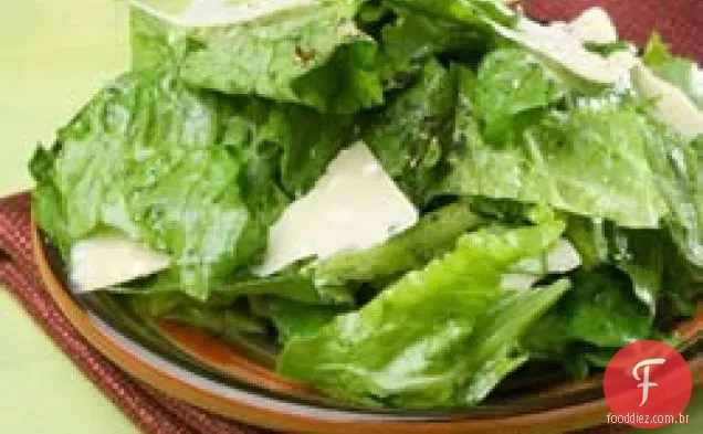 Romaine Com Molho De Anchova De Limão Com Alho