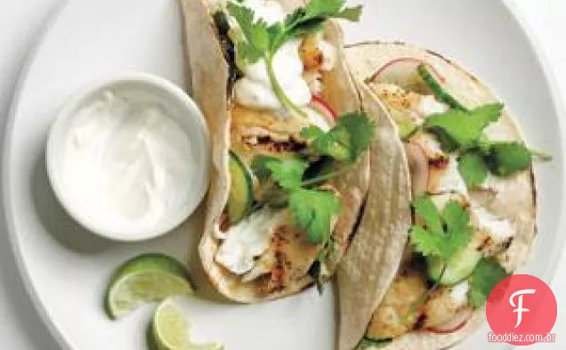 Tacos De Peixe Com Sabor De Pepino