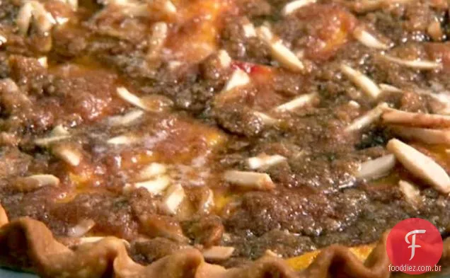 Torta De Migalhas De Pêssego