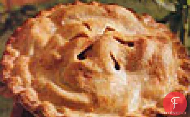 Torta de pêssego temperada com crosta de leitelho