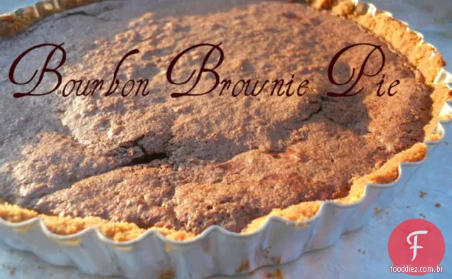Bourbon Brownie Pie