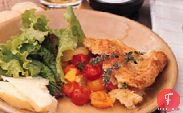 Sapateiro De Tomate Misturado Com Crosta Gruyere