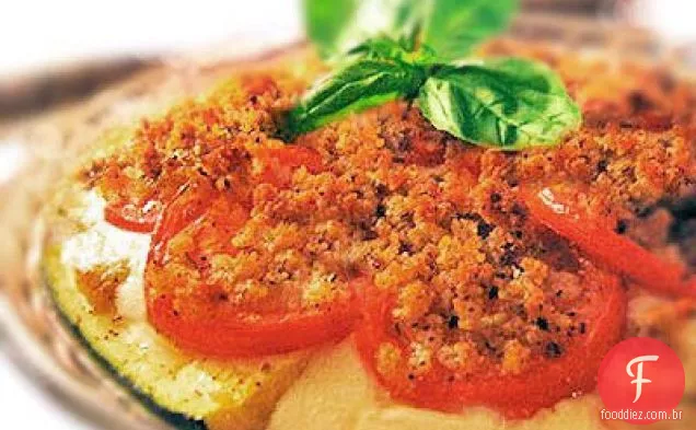 Torta De Mussarela De Tomate Abobrinha
