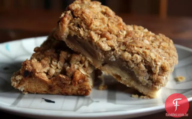 Barras De Torta De Maçã