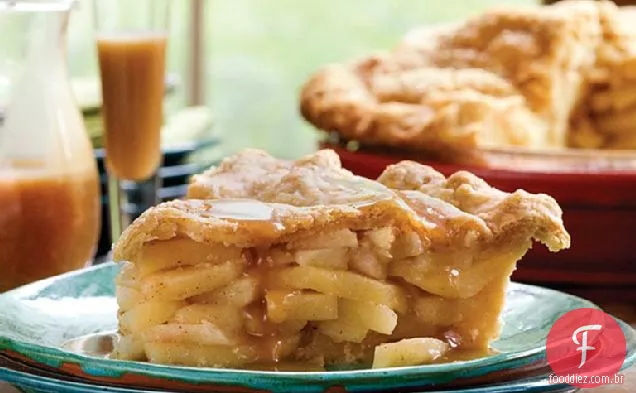 Torta De Maçã Dupla Com Crosta De Fubá