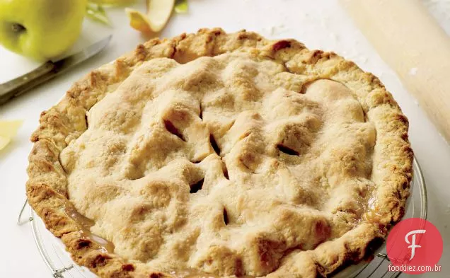 Torta De Maçã Com Crosta Dupla