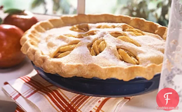 Torta de maçã com crosta de açúcar