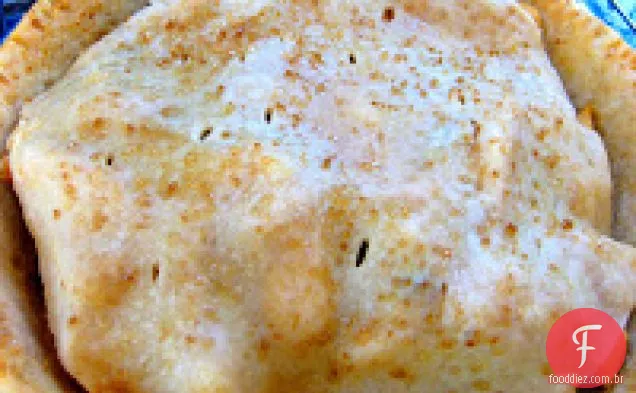 Torta De Maçã Com Crosta De Gengibre Cristalizada