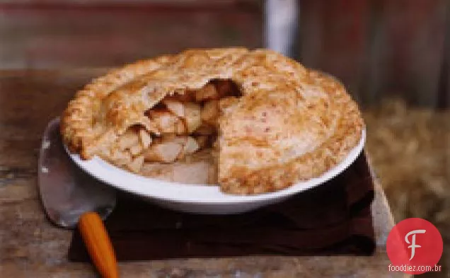 Torta De Maçã Com Crosta De Cheddar