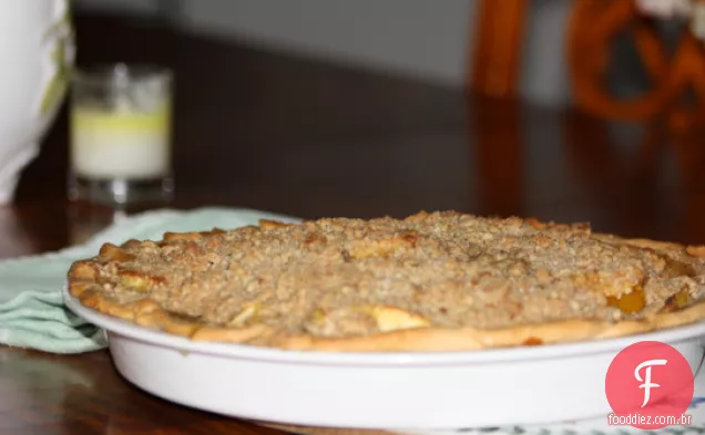 4 de julho: Torta de Crumble de maçã e manga