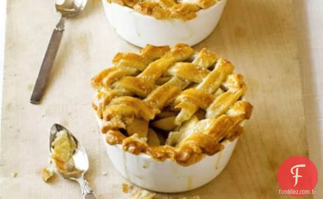 Tortas De Maçã Com Crosta De Açúcar Temperada