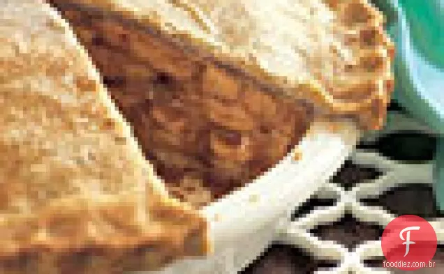 Torta de maçã Pippin com crosta de avelã