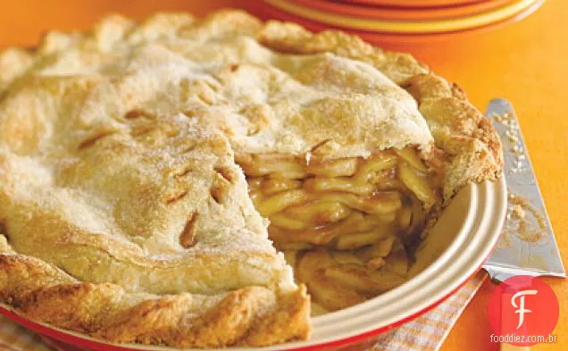 Torta De Maçã De Prato Fundo