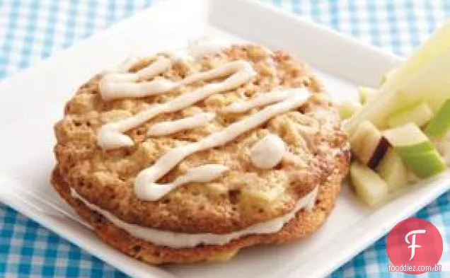 Aveia-Tortas De Creme De Maçã