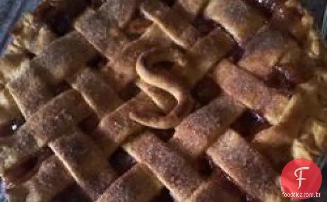 Torta De Cranberry De Maçã Caramelo