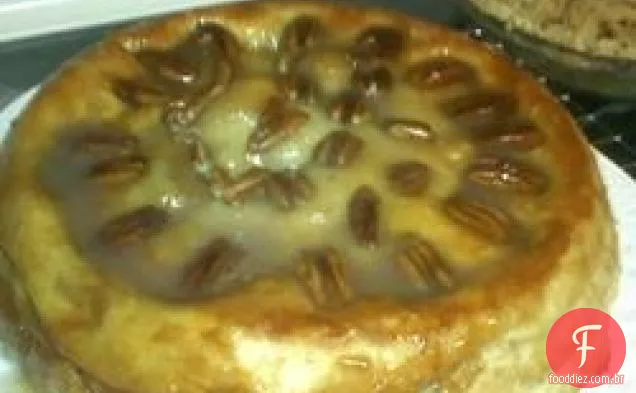 Torta De Maçã De Caramelo De Cabeça Para Baixo
