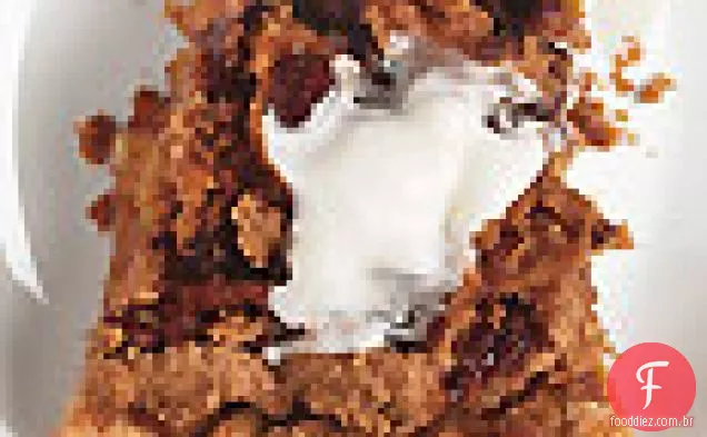 Torta De Maçã Canela Com Passas E Cobertura De Migalhas