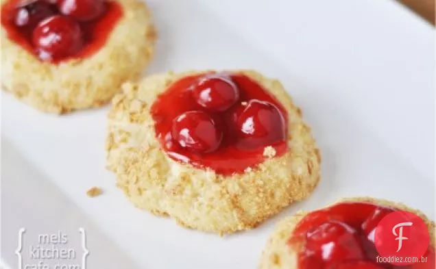 Biscoitos De Cheesecake De Cereja