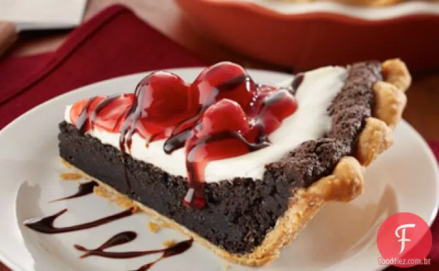 Torta De Fudge De Creme Azedo Cereja