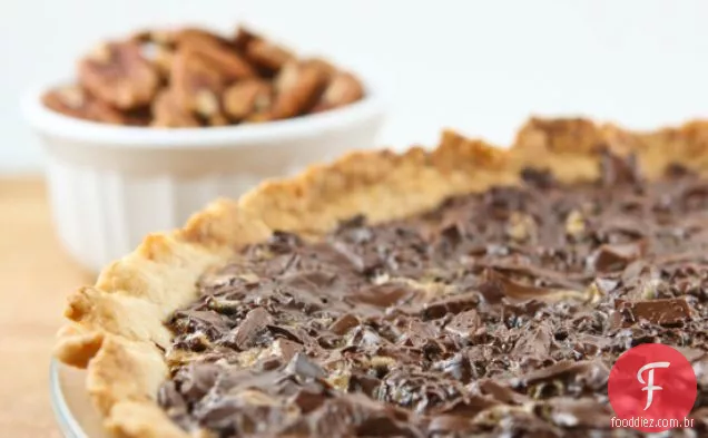 Torta De Noz-Pecã De Chocolate Duplo