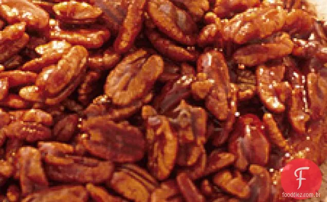 Torta de Pecan de cabeça para baixo