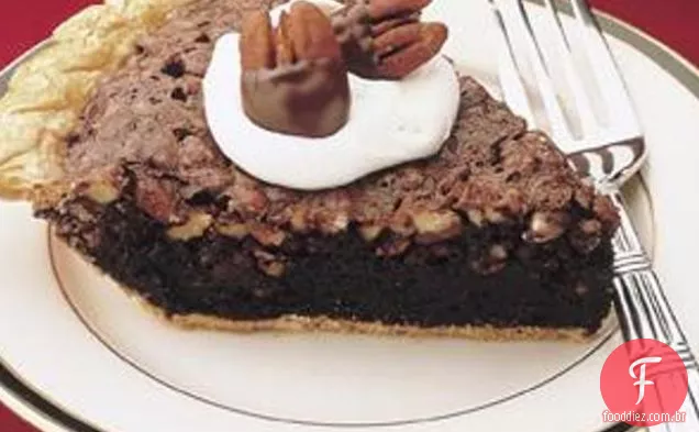 Escuro Fudgey Pecan Torta