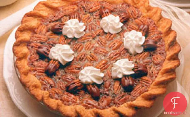 Torta De Noz-Pecã atada com Chocolate