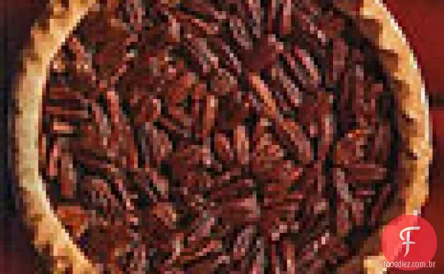 Torta de noz-pecã de bordo em crosta com sabor de trigo