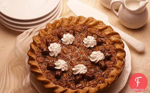 Torta De Noz-Pecã De Chocolate Decadente
