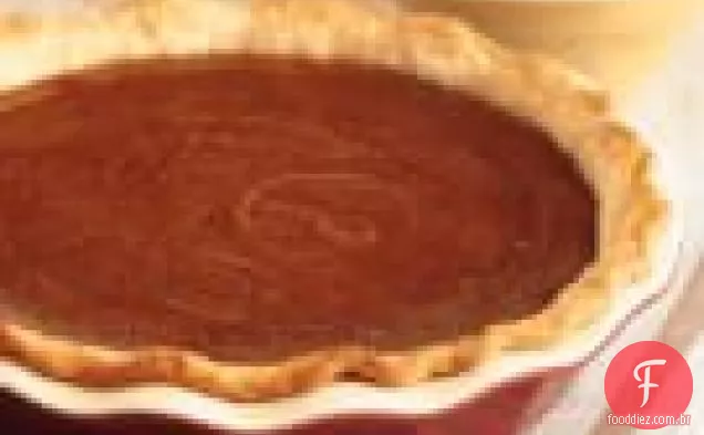 Torta de manteiga de abóbora Muirhead com prato fundo