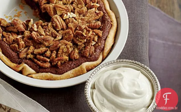 Chocolate-Torta De Xadrez Pecan