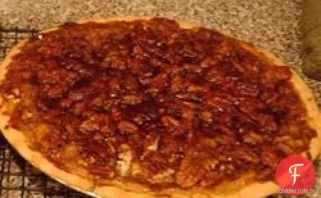 Torta de abóbora caramelo-pecan