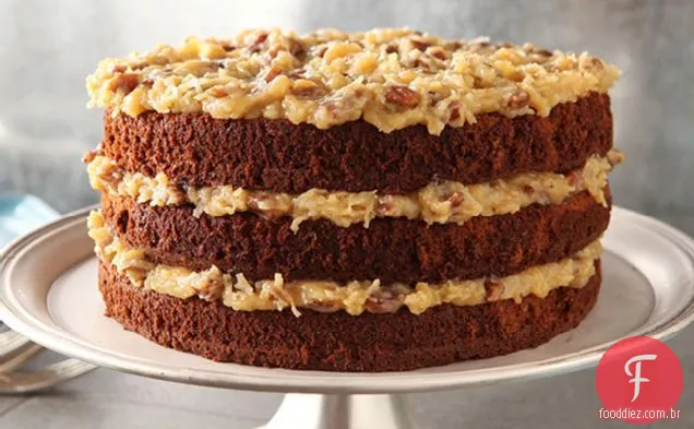 Bolo de Chocolate doce original do alemão do padeiro