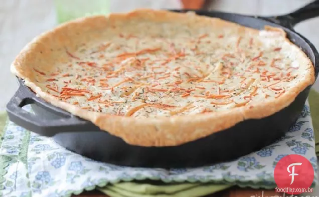 Frango Parmesão Frigideira Pot Pie