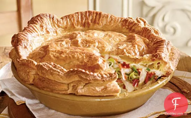 Torta De Frango Com Crosta Dupla