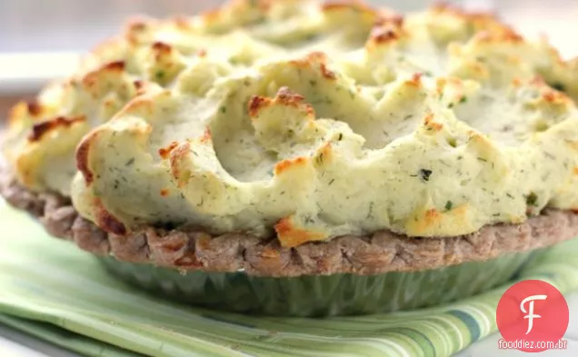 Torta De Frango E Aspargos Com Crosta De Batata Herbed