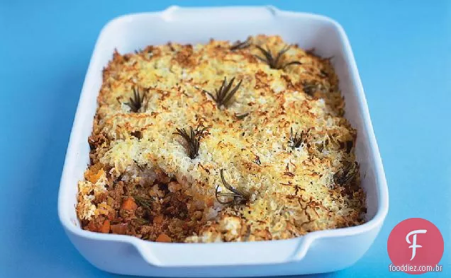 Torta de pastor de cordeiro primavera