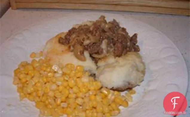 Torta de macarrão de carne