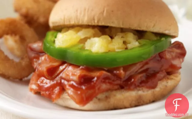 Sweet ' N Smoky Ham Sandwiches