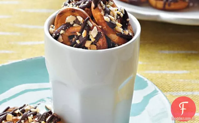 Pretzels Chocolate-Amêndoa