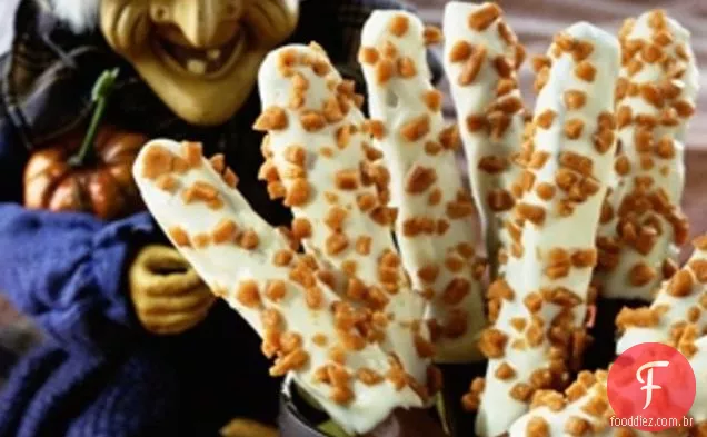 Pretzel mergulhado em Chocolate 