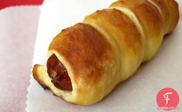 Cães de Pretzel macio (e mordidas)