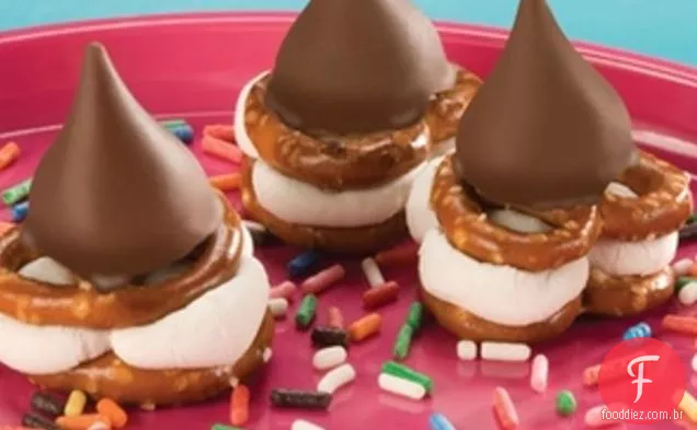 Kissed Pretzel s'mores
